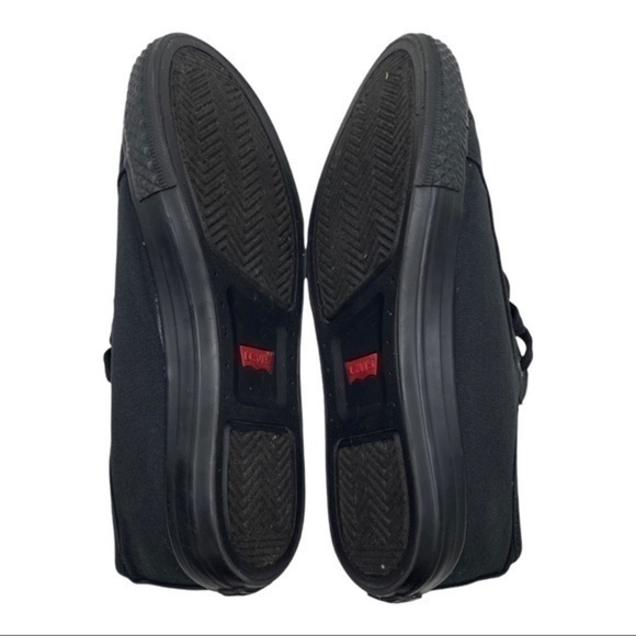 Levi’s Black Canvas Sneakers Size 6 - Picture 5 of 8